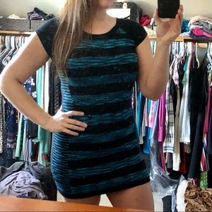 Striped sweater dress